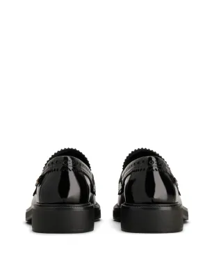 Tod's ブローグトリム レザー ローファー - ブラック - サムネイル3