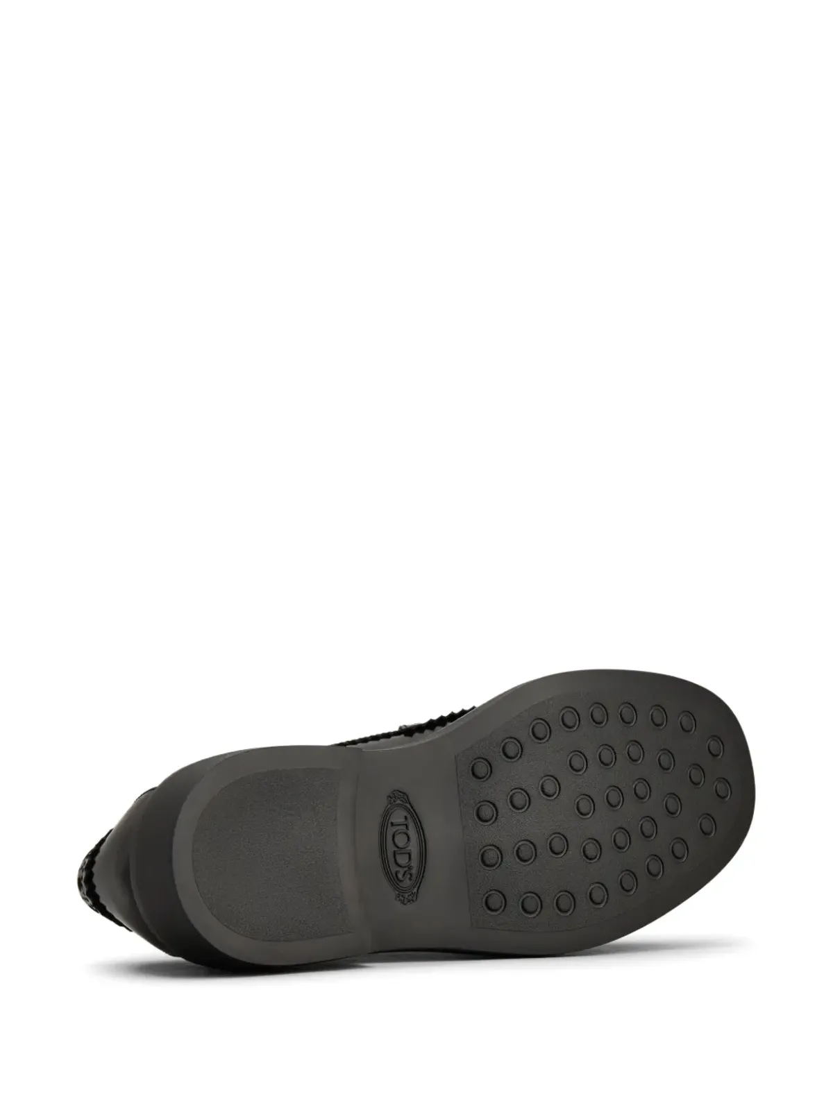 Tod's ブローグトリム レザー ローファー - ブラック - 画像4