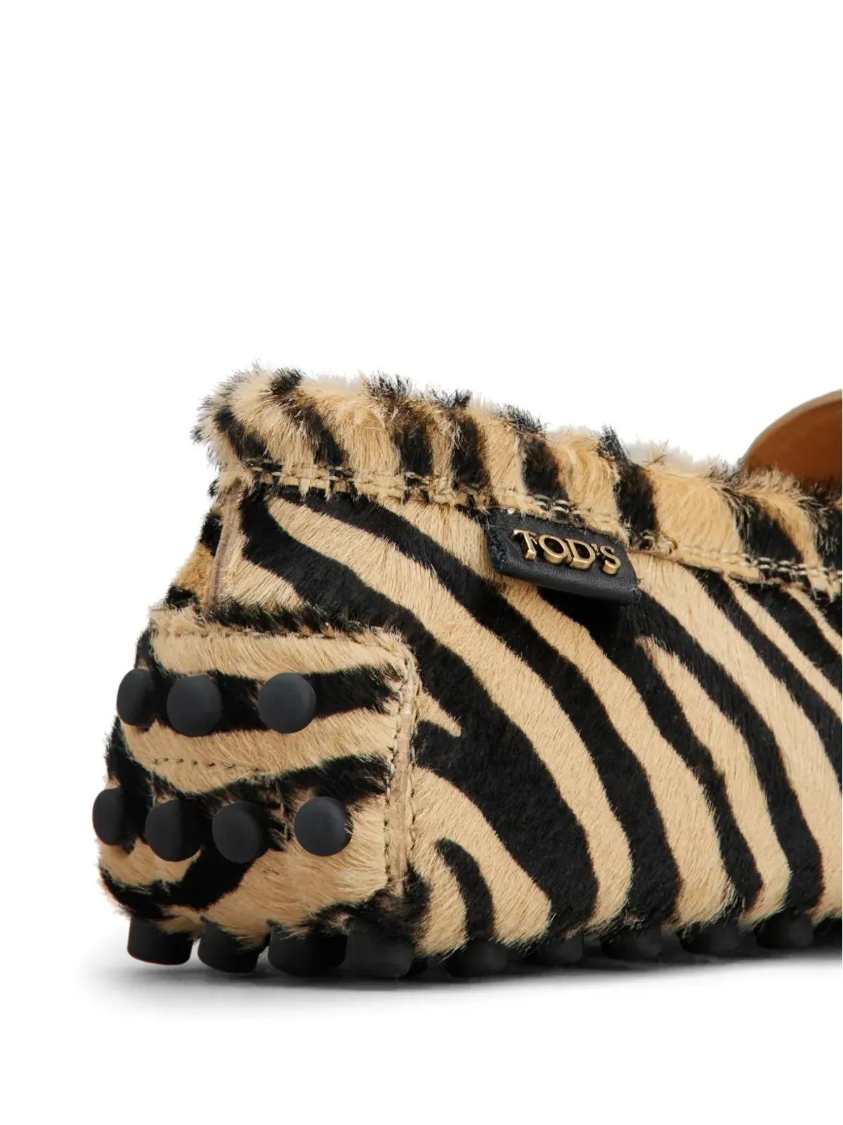 Tod's ゴンミーノ カーフヘア ローファー - ブラック - 画像5