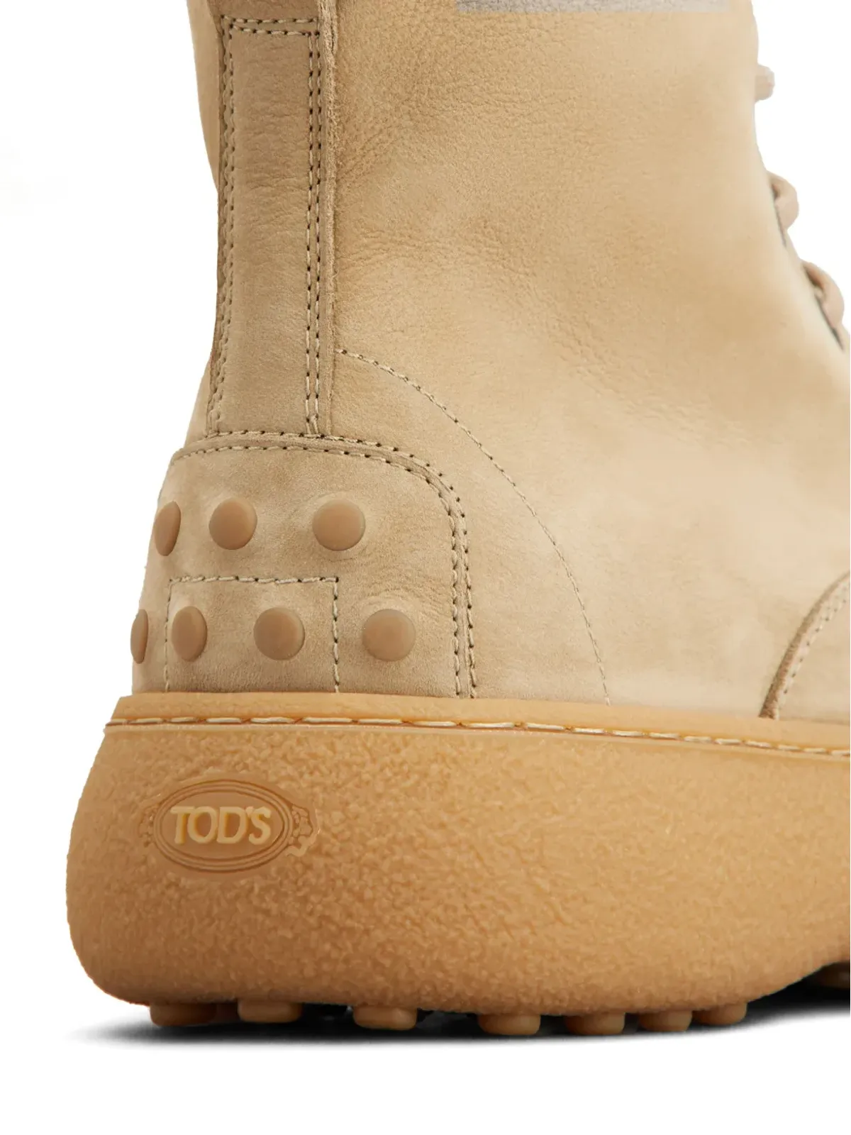 Tod's レースアップ レザー コンバットブーツ - ニュートラルカラー - 画像5