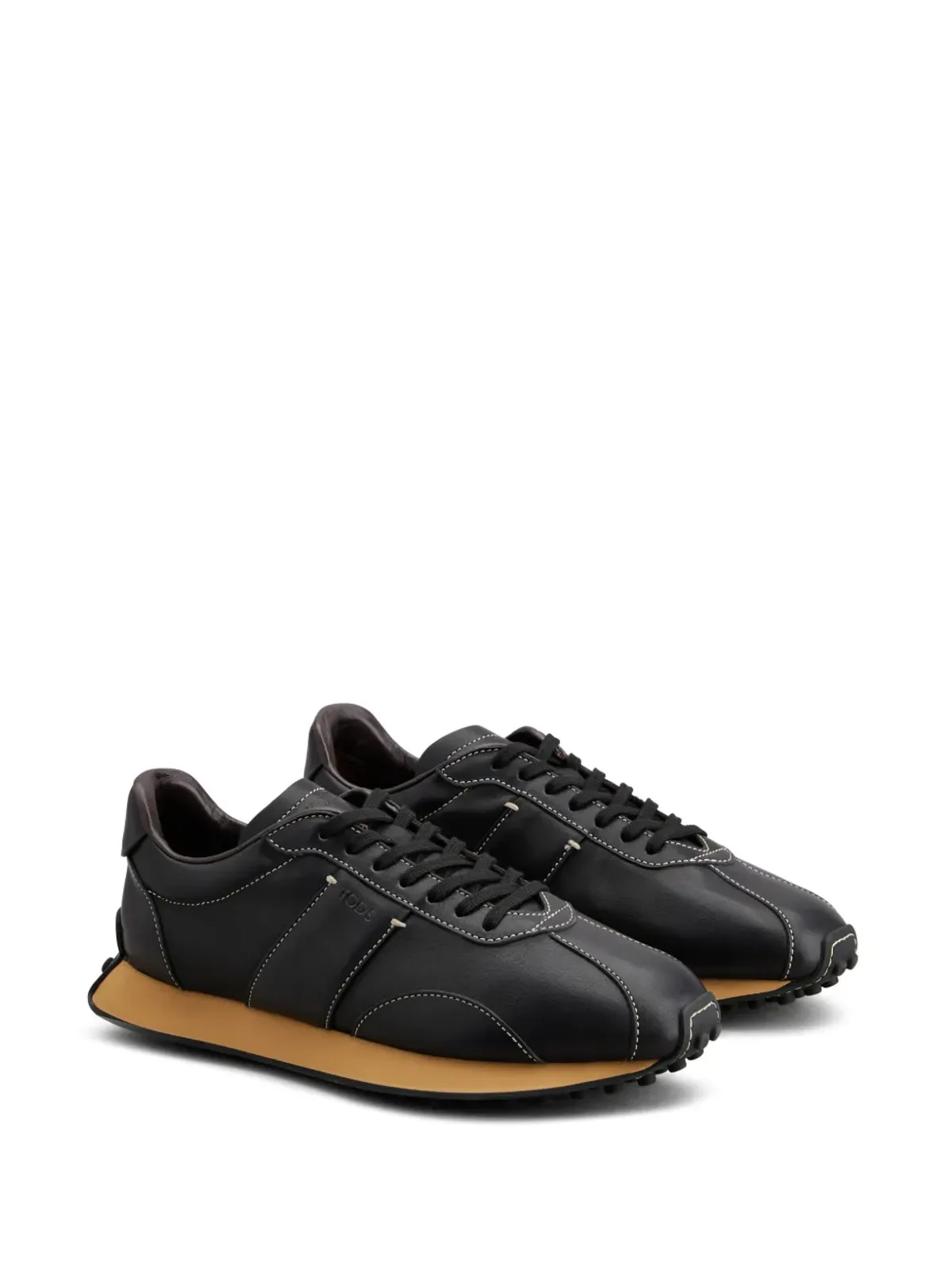 Tod's スポルティーヴォ アクティブ レザー スニーカー ブラック - 画像2