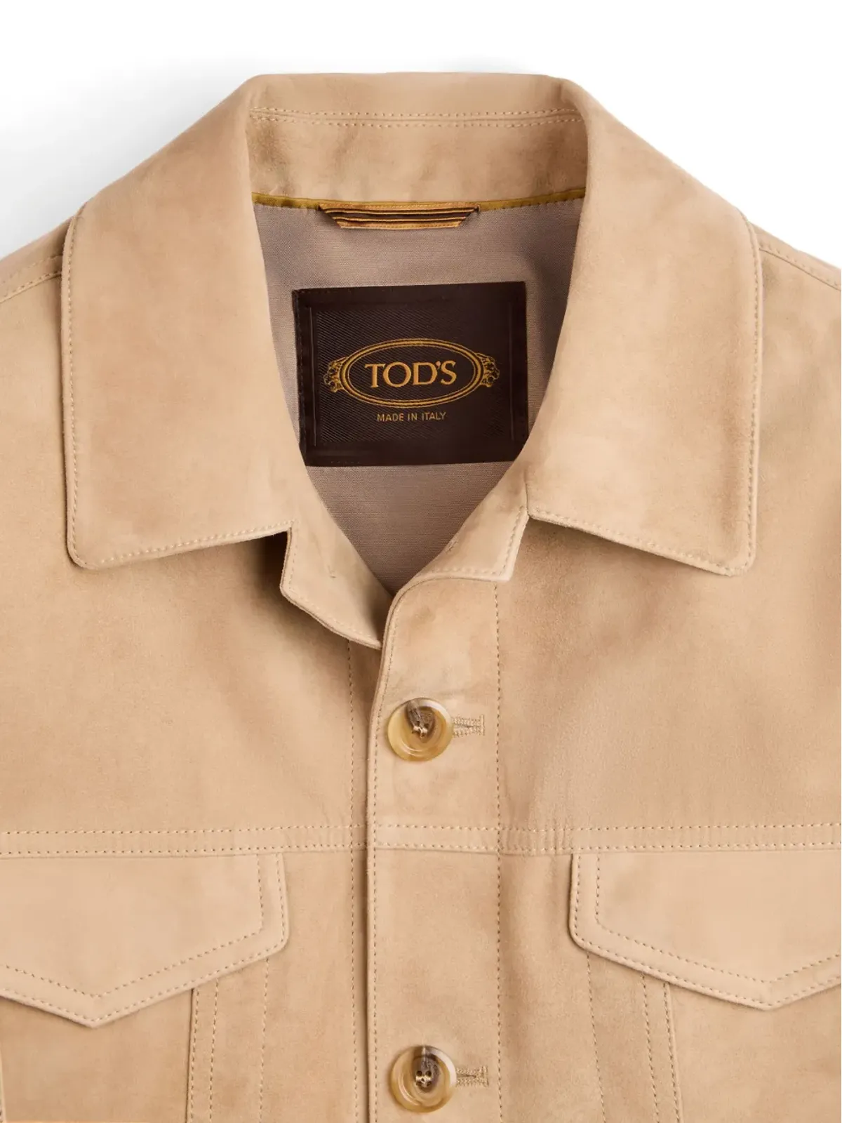 Tod's スエード トラッカージャケット - ネチュラル - 画像5