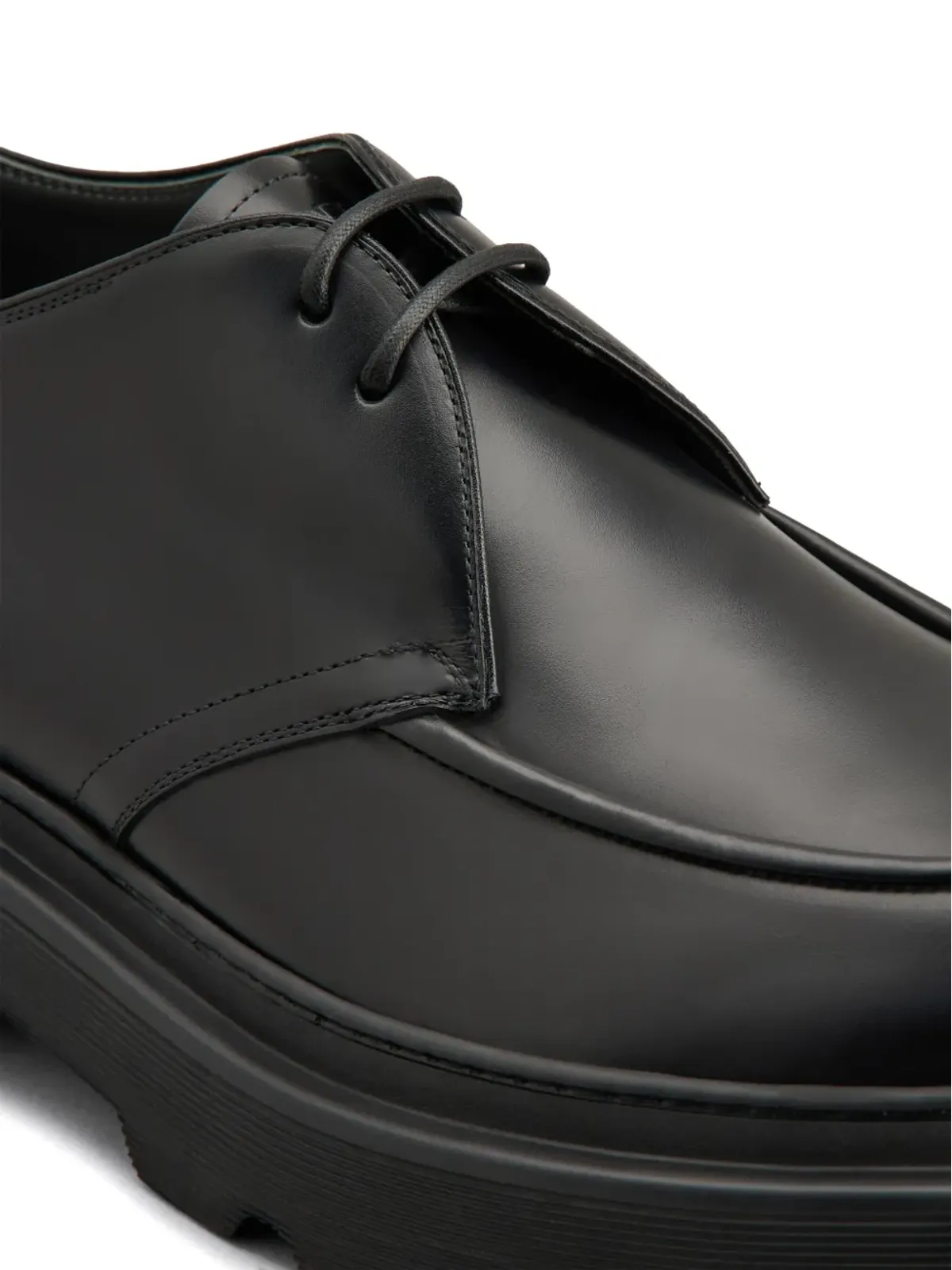 Tod's レースアップ レザー ダービーシューズ - ブラック - 画像5