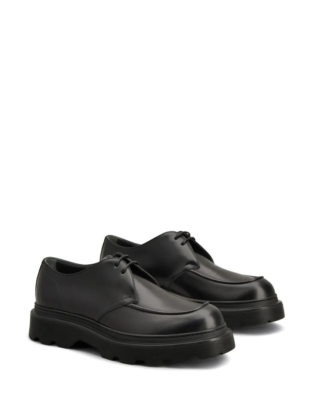 Tod's レースアップ レザー ダービーシューズ - ブラック - 画像2