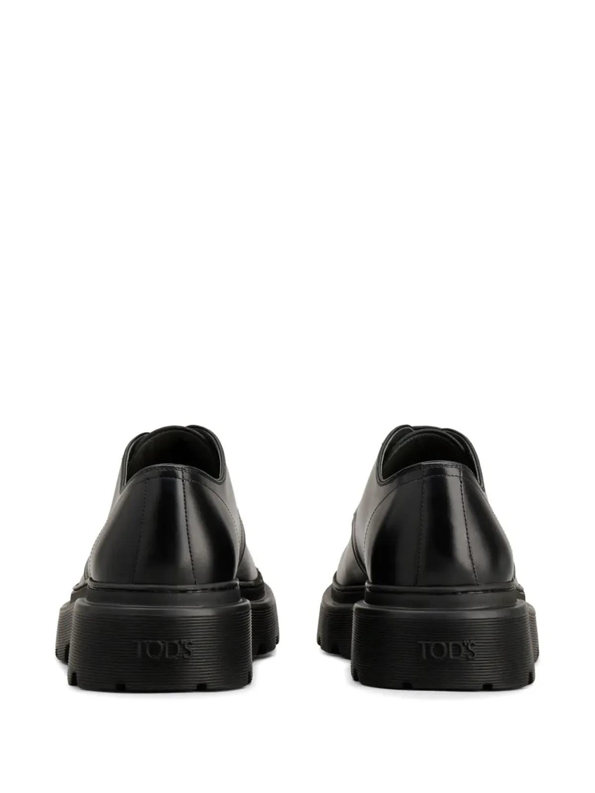 Tod's レースアップ レザー ダービーシューズ - ブラック - 画像3