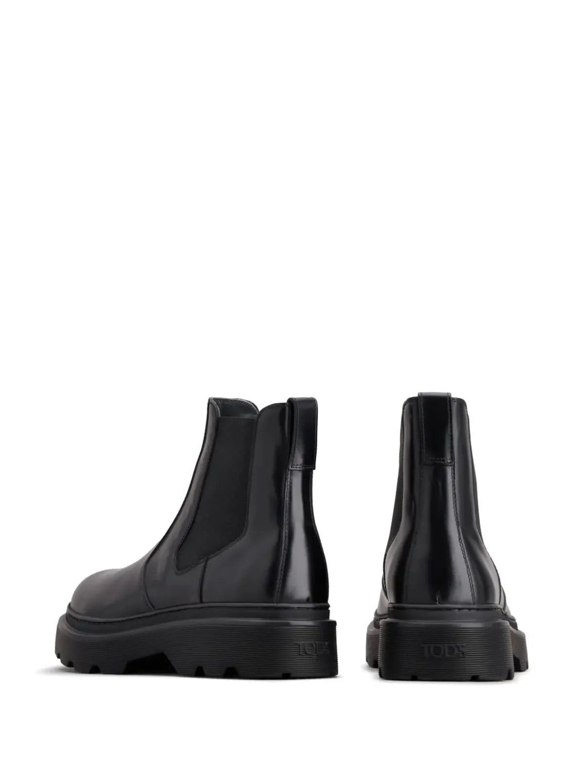 Tod's アンクルレザーブーツ ブラック - 画像3