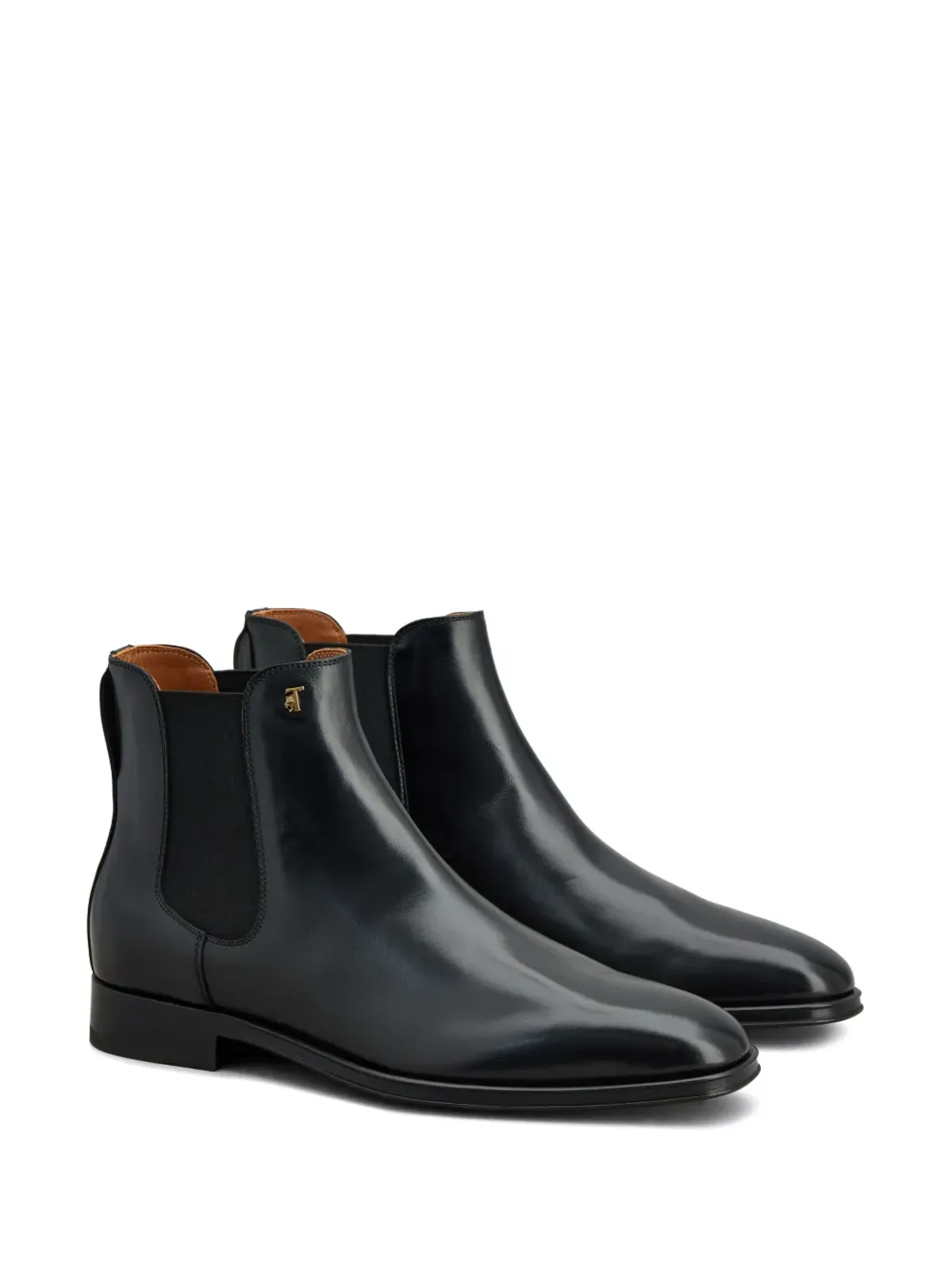 Tod's ロゴプレート レザー アンクルブーツ - 画像2