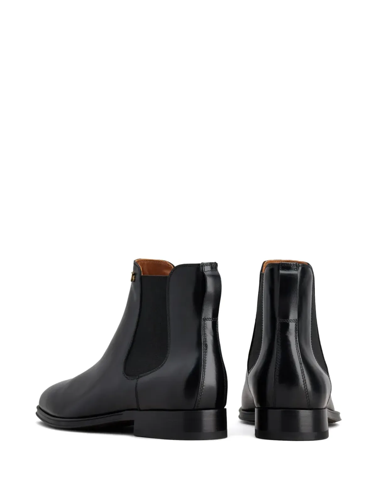 Tod's ロゴプレート レザー アンクルブーツ - 画像3