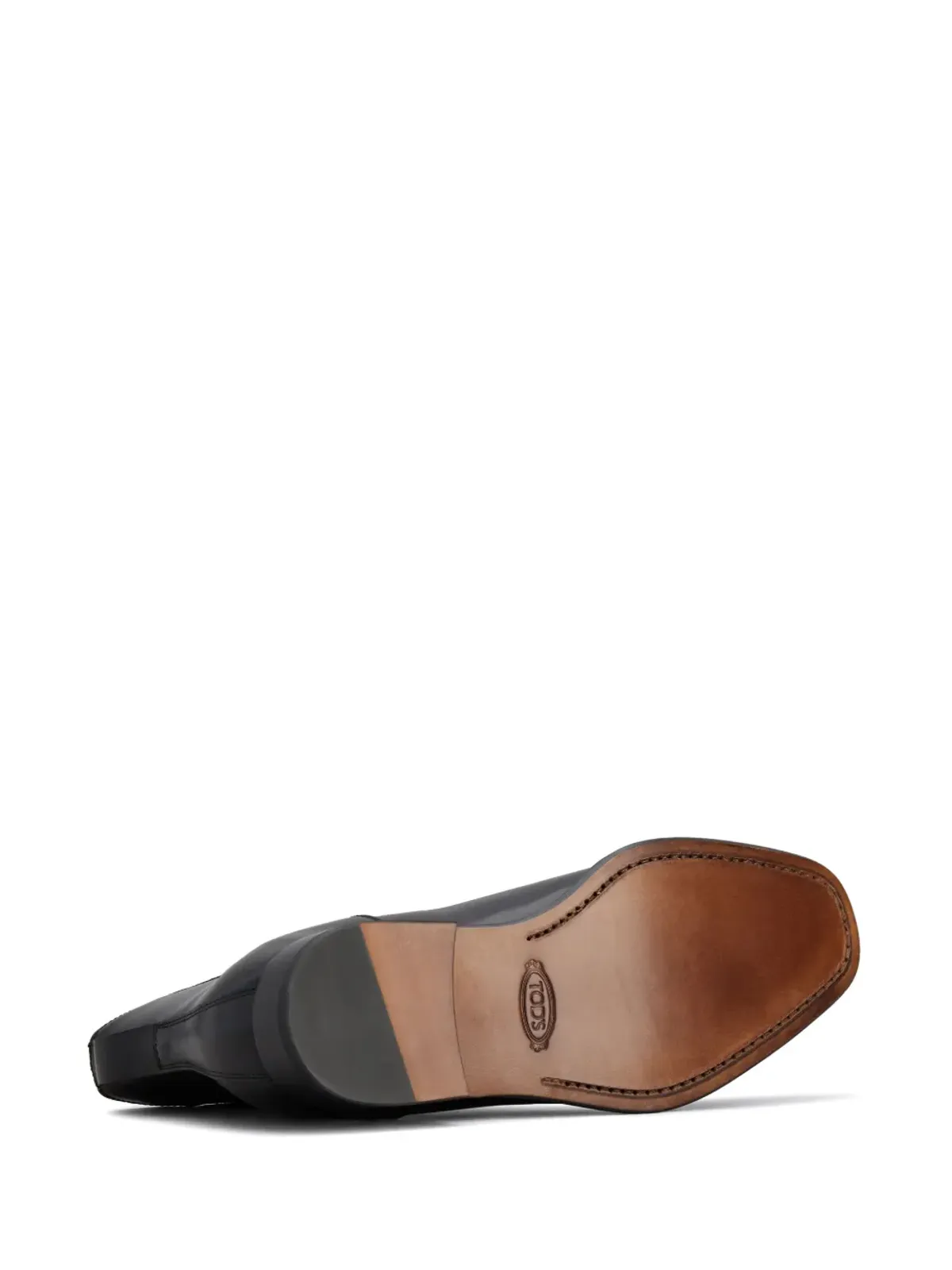 Tod's ロゴプレート レザー アンクルブーツ - 画像4