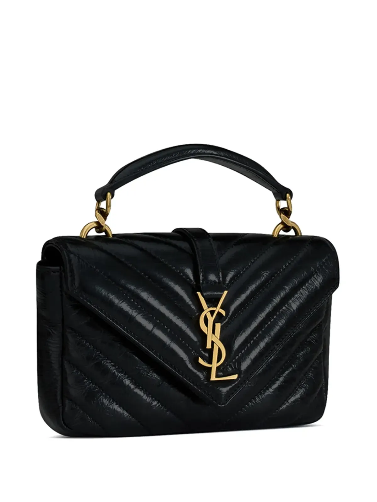 Saint Laurent アップリケロゴ入り キルティングレザー ウォレット ブラック - 画像5