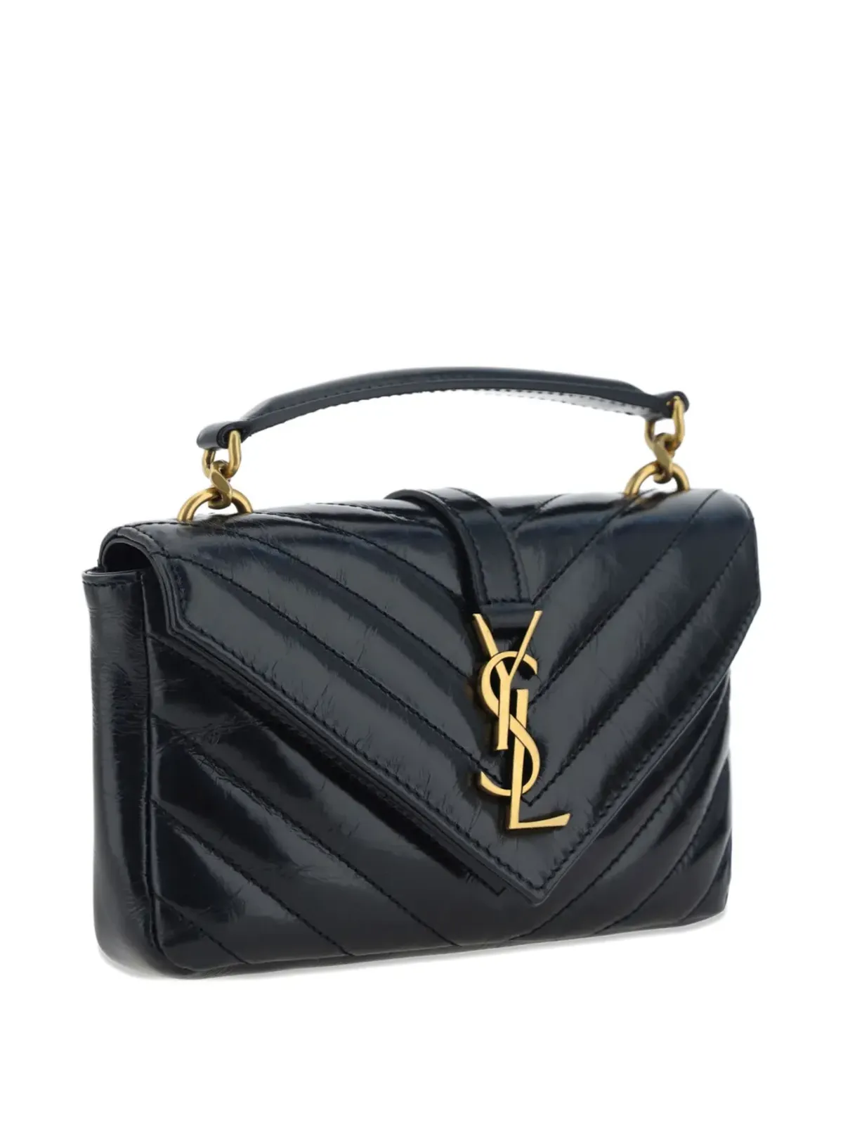 Saint Laurent アップリケロゴ入り キルティングレザー ウォレット ブラック - 画像2
