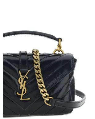 Saint Laurent アップリケロゴ入り キルティングレザー ウォレット ブラック - サムネイル4