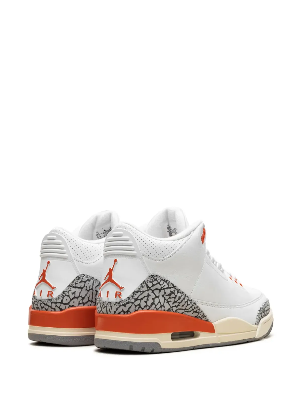 Jordan エアジョーダン3 レトロ Georgia Peach スニーカー ホワイト - 画像3
