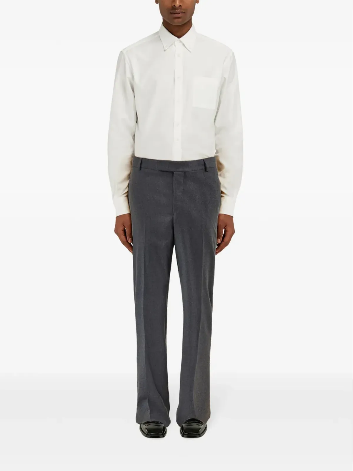 Ferragamo メランジ効果 テーラードパンツ - グレー - 画像2