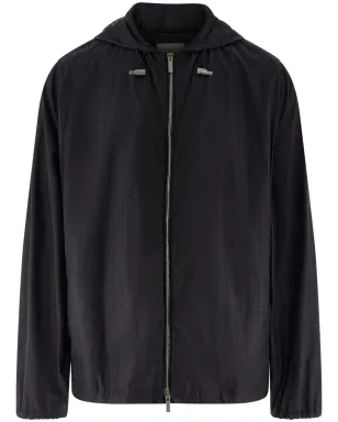 Ferragamo ガンチーニジャカード レインジャケット - ブラック - サムネイル1