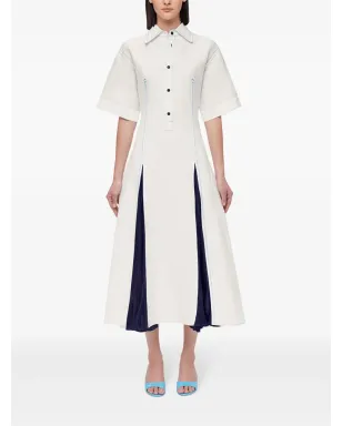 Ferragamo サテンインレイ シャツドレス - ホワイト - サムネイル2