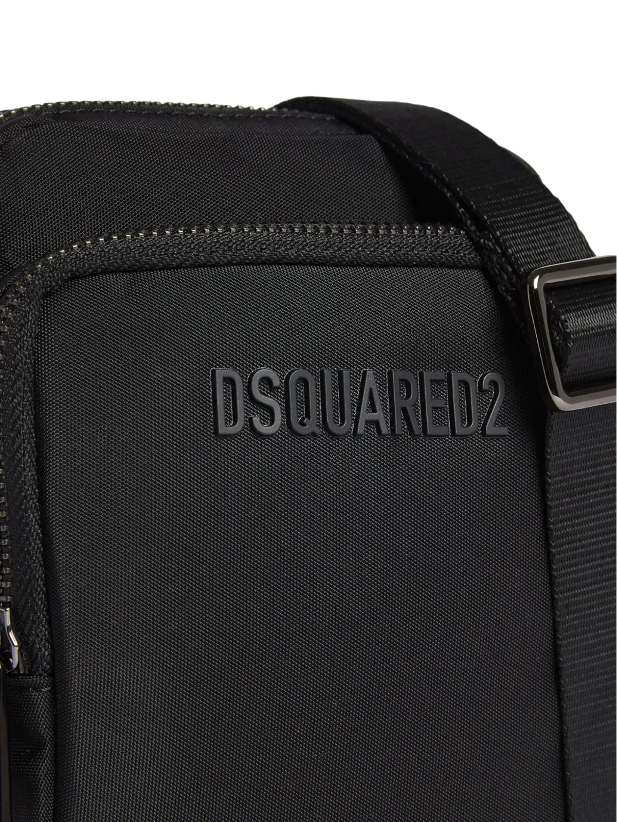 DSQUARED2 ロゴ文字入り メッセンジャーバッグ - ブラック - 画像5
