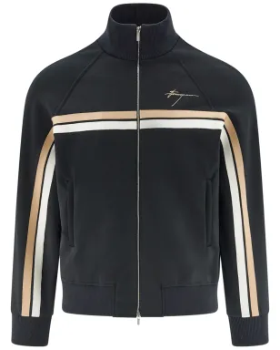 Ferragamo ロゴ入りジップアップジャケット - ブラック - サムネイル1