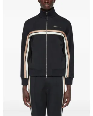 Ferragamo ロゴ入りジップアップジャケット - ブラック - サムネイル3
