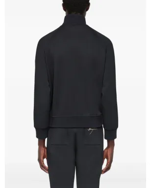 Ferragamo ロゴ入りジップアップジャケット - ブラック - サムネイル4