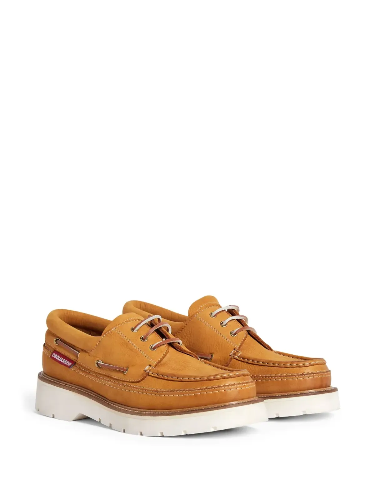DSQUARED2 レースアップ レザー ボートシューズ - 画像2