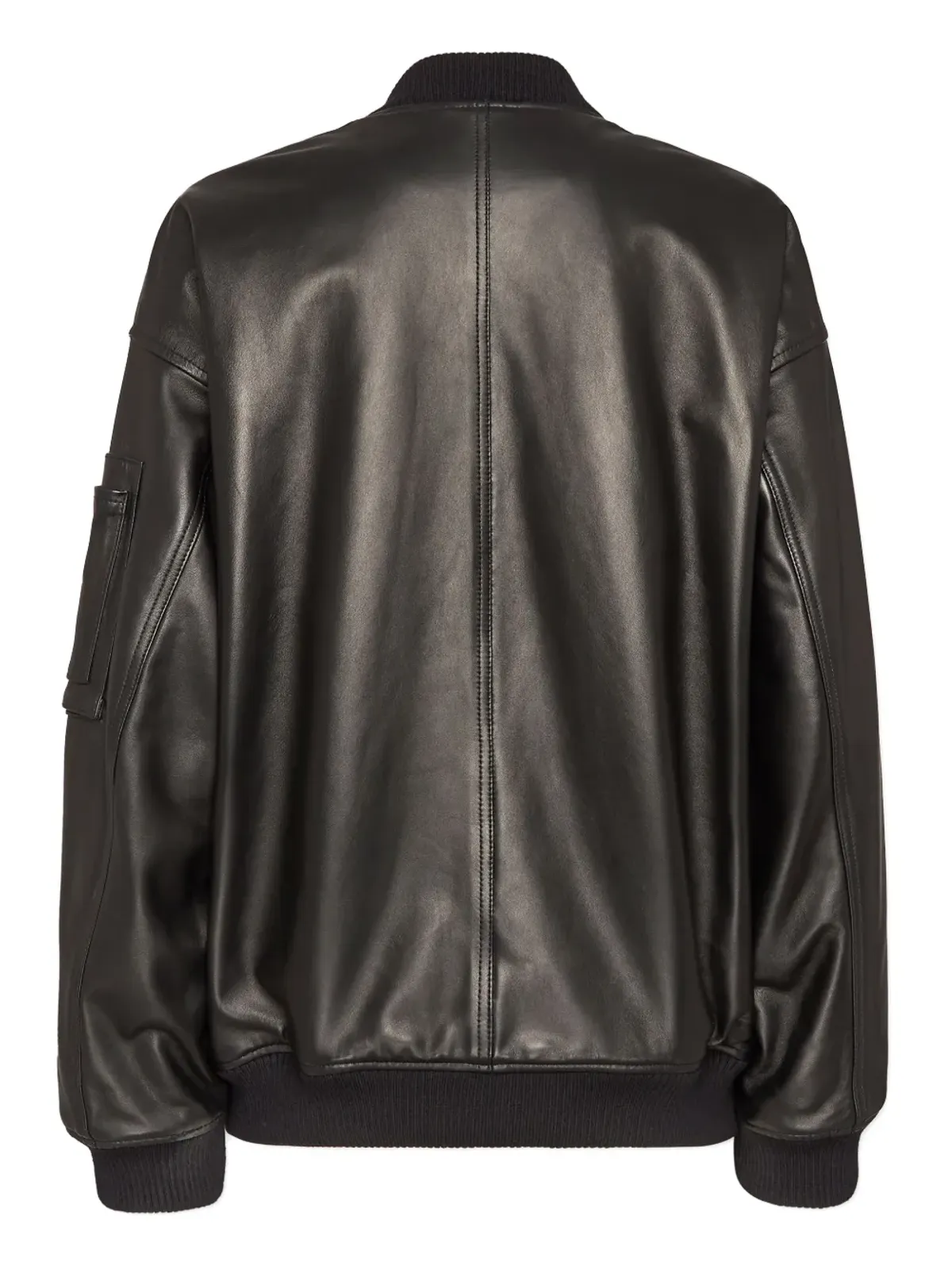 DSQUARED2 ジップアップ レザー ボンバージャケット - ブラック - 画像2