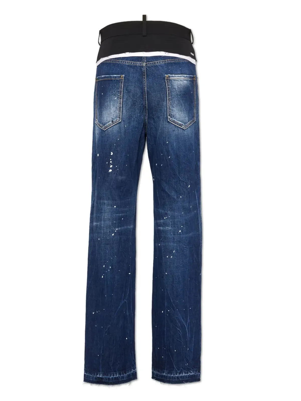 DSQUARED2 ペイントスプラッター・ディテール入り 洗い加工デニムジーンズ - 画像2