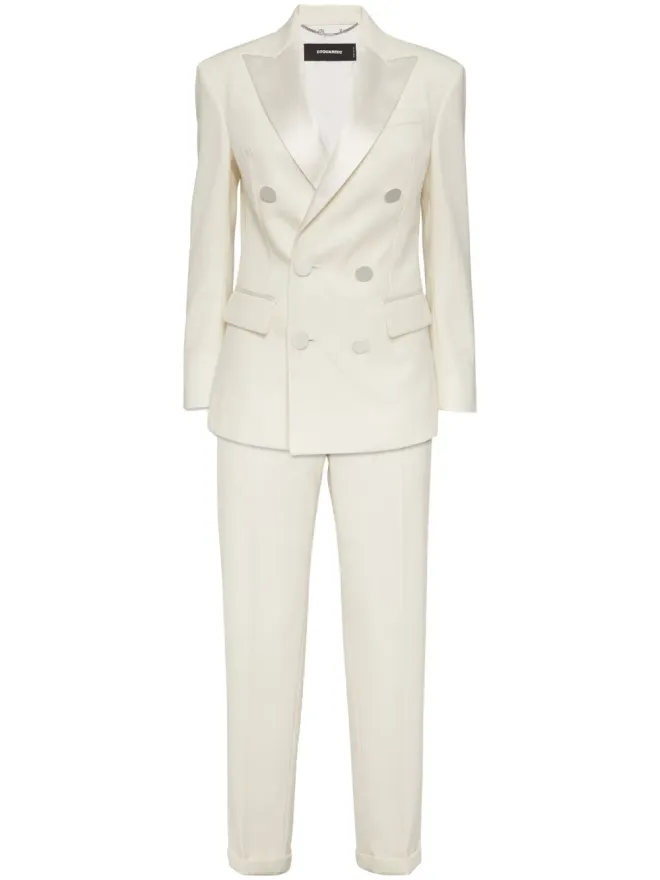 Dsquared2 DSQUARED2 ボストン ダブルブレストスーツ - ホワイトの商品画像