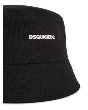DSQUARED2 ロゴプリント コットン バケットハット - ブラック - サムネイル3