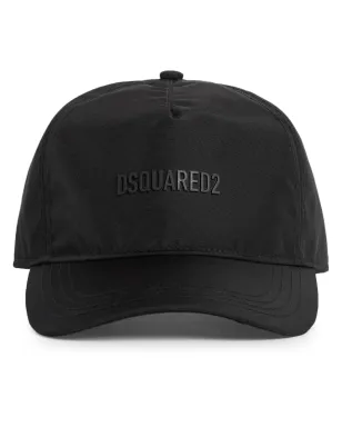 DSQUARED2 ロゴアップリケ ベースボールキャップ ブラック - サムネイル1