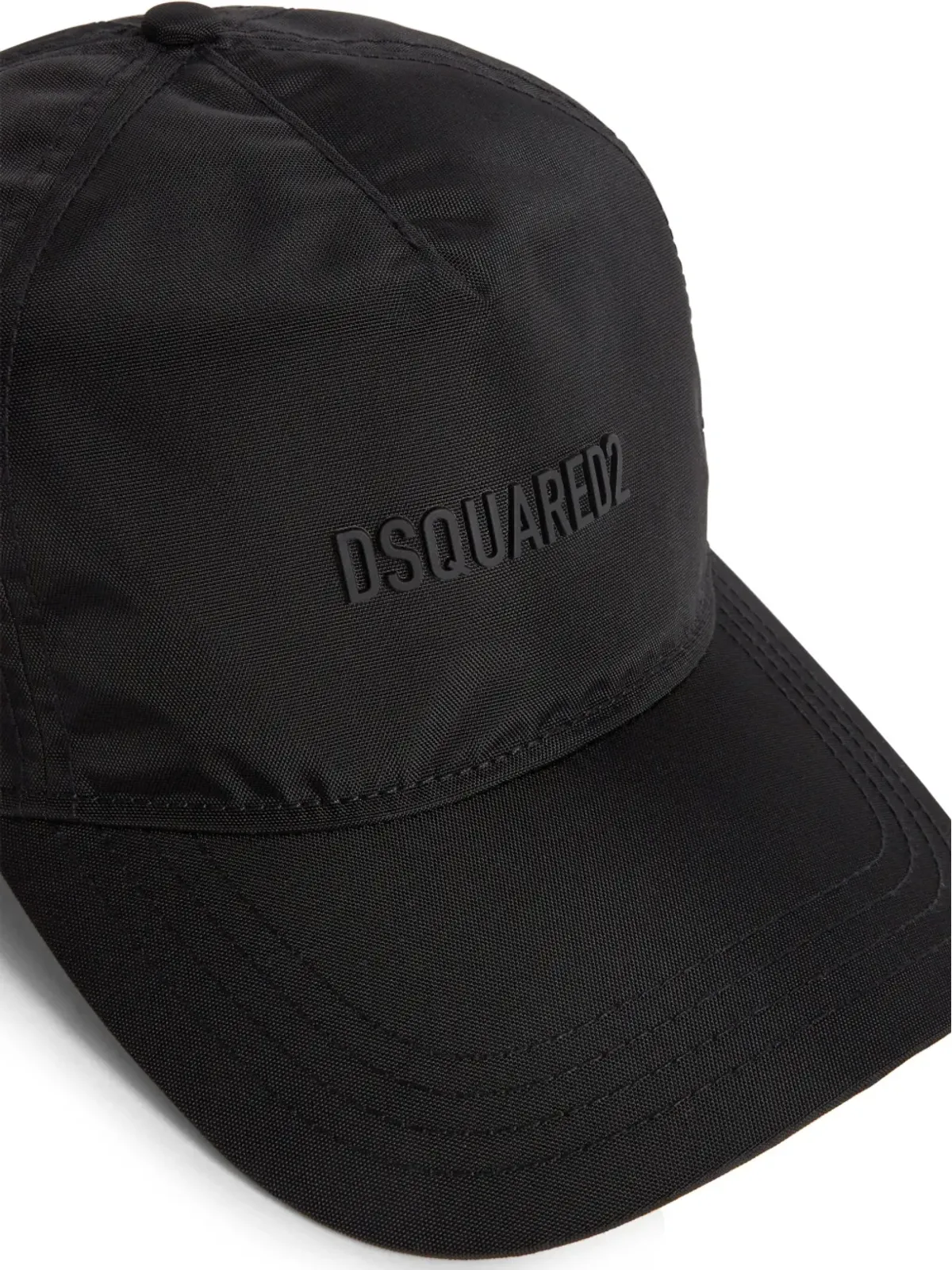 DSQUARED2 ロゴアップリケ ベースボールキャップ ブラック - 画像3