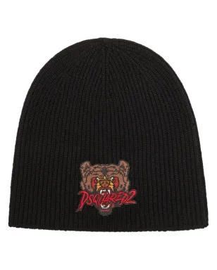 DSQUARED2 ベアアップリケ ウールビーニー - サムネイル1