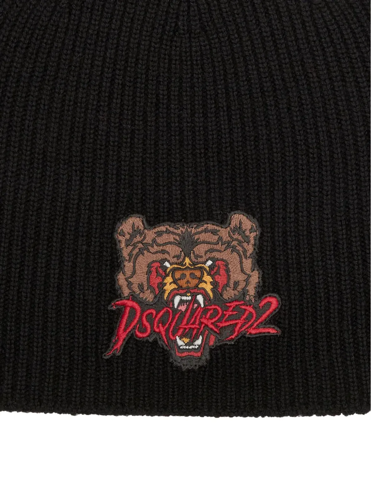 DSQUARED2 ベアアップリケ ウールビーニー - 画像3