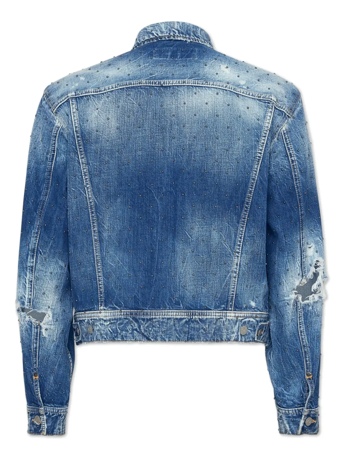 DSQUARED2 ビーズ付きデニムジャケット ブルー - 画像2