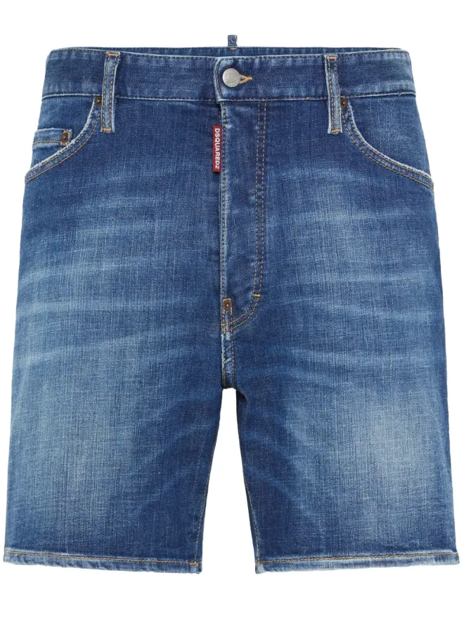 Dsquared2 DSQUARED2 ストレッチコットン デニムショーツ ブルーの商品画像