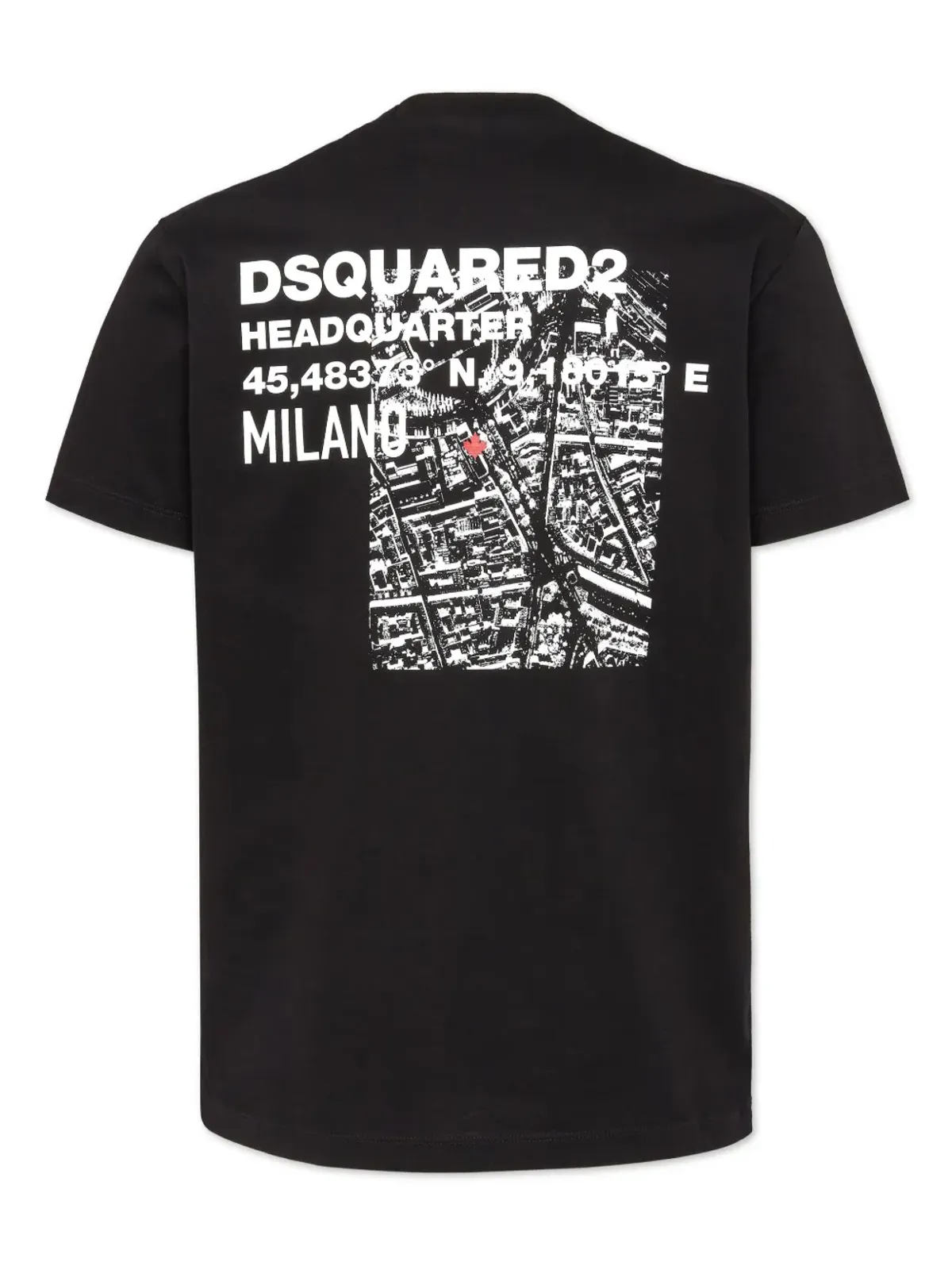 DSQUARED2 マッププリント コットン Tシャツ - ブラック - 画像2