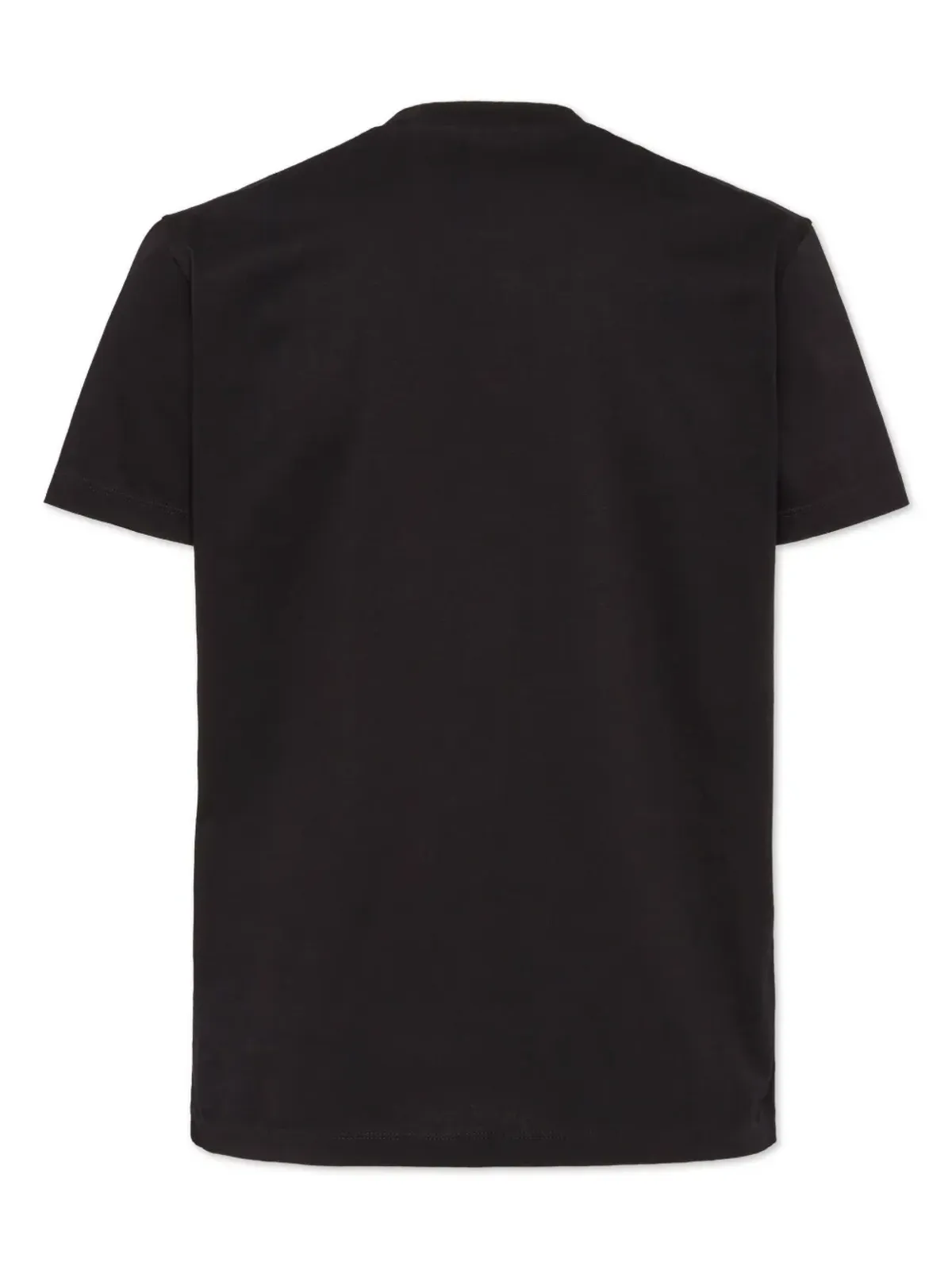 DSQUARED2 クリスタルロゴ コットン Tシャツ ブラック - 画像2