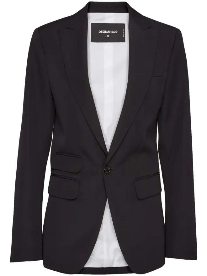 Dsquared2 DSQUARED2 シングルブレスト テーラードブレザー - ブラックの商品画像