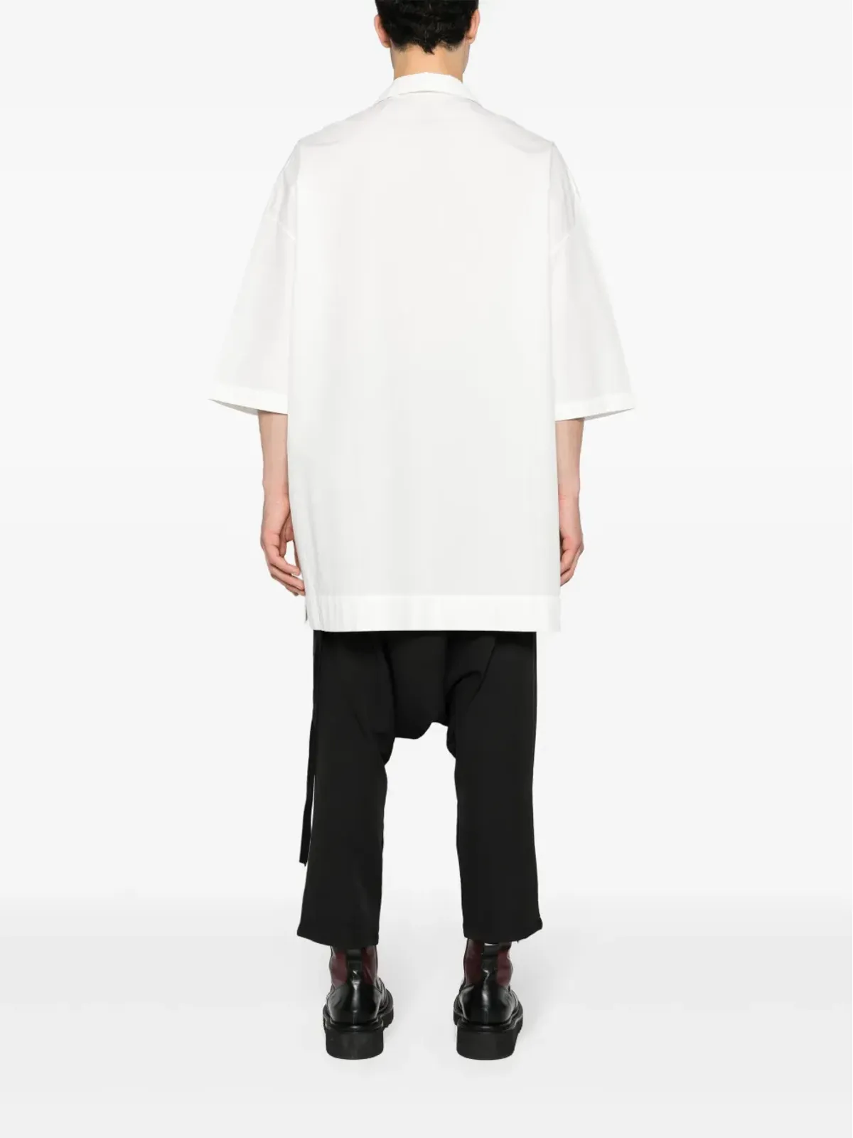 Rick Owens DRKSHDW Magnum Tommy コットン ロングシャツ - 画像4