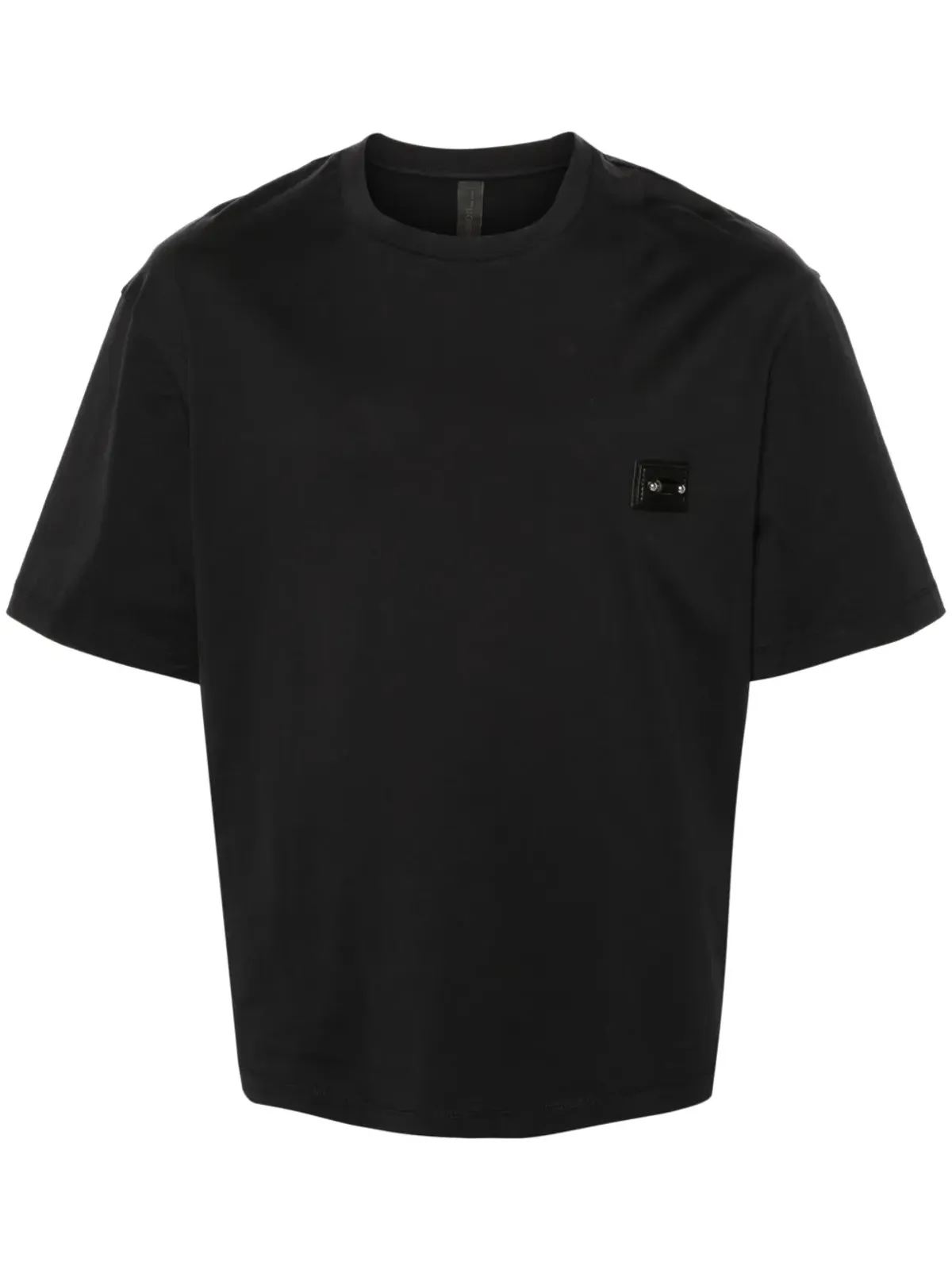 Neil Barrett ピアシングパッチ コットン Tシャツ ブラック - 画像1
