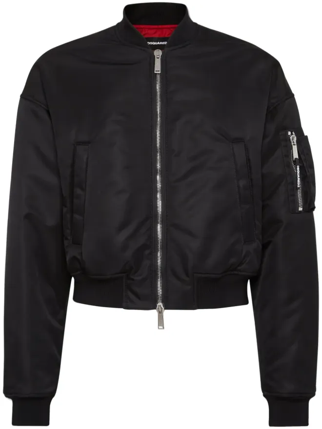 Dsquared2 DSQUARED2 クロップド ボンバー ジャケット - ブラックの商品画像