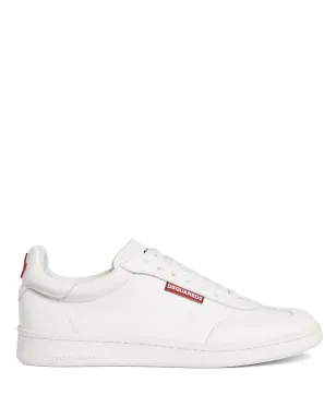DSQUARED2 ロゴタグ レザー スニーカー - ホワイト - サムネイル1