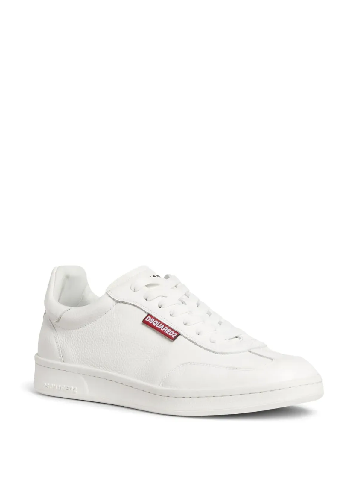 DSQUARED2 ロゴタグ レザー スニーカー - ホワイト - 画像2