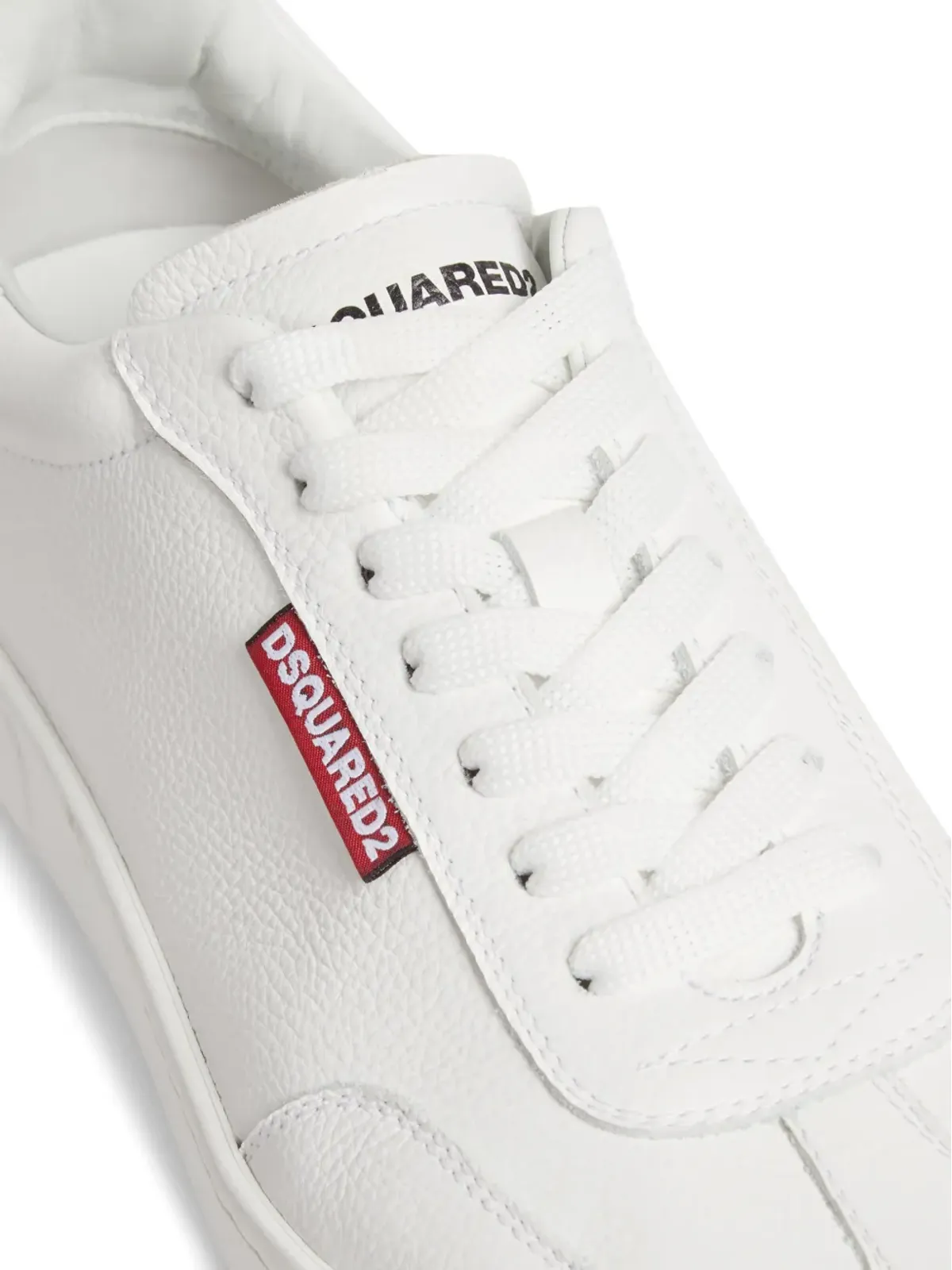 DSQUARED2 ロゴタグ レザー スニーカー - ホワイト - 画像4