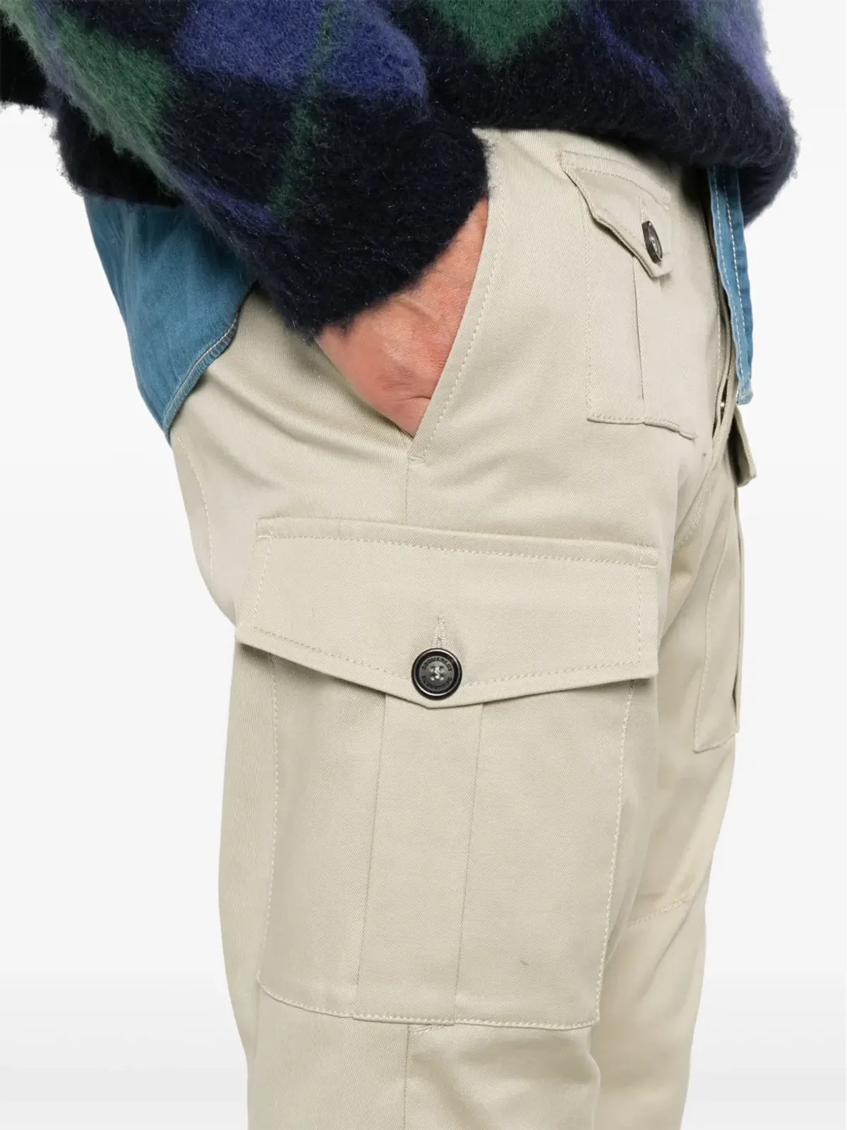 DSQUARED2 ロゴプレート カーゴパンツ - 画像5