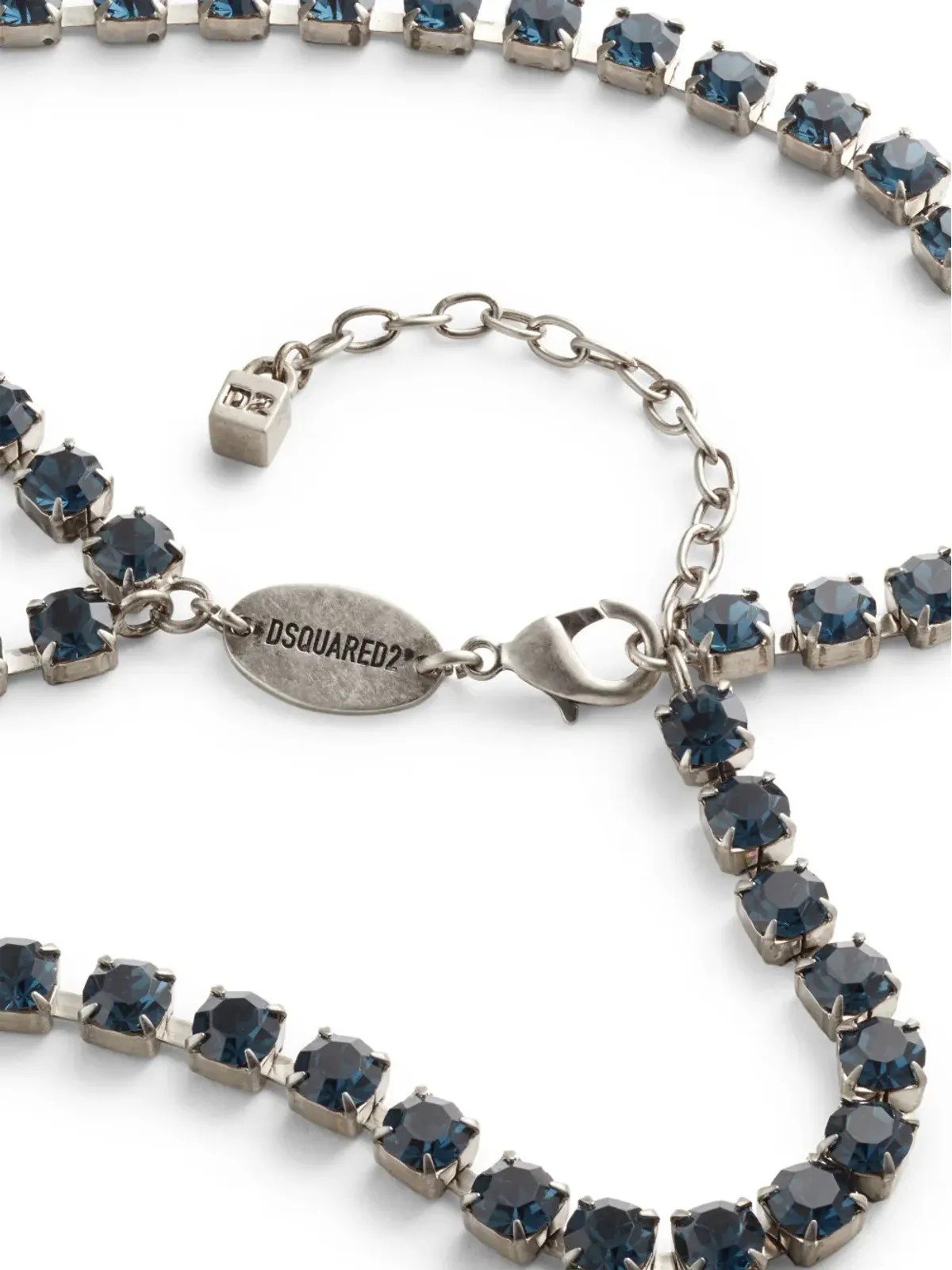 DSQUARED2 クリスタルビーズ ネックレス - シルバー - 画像2