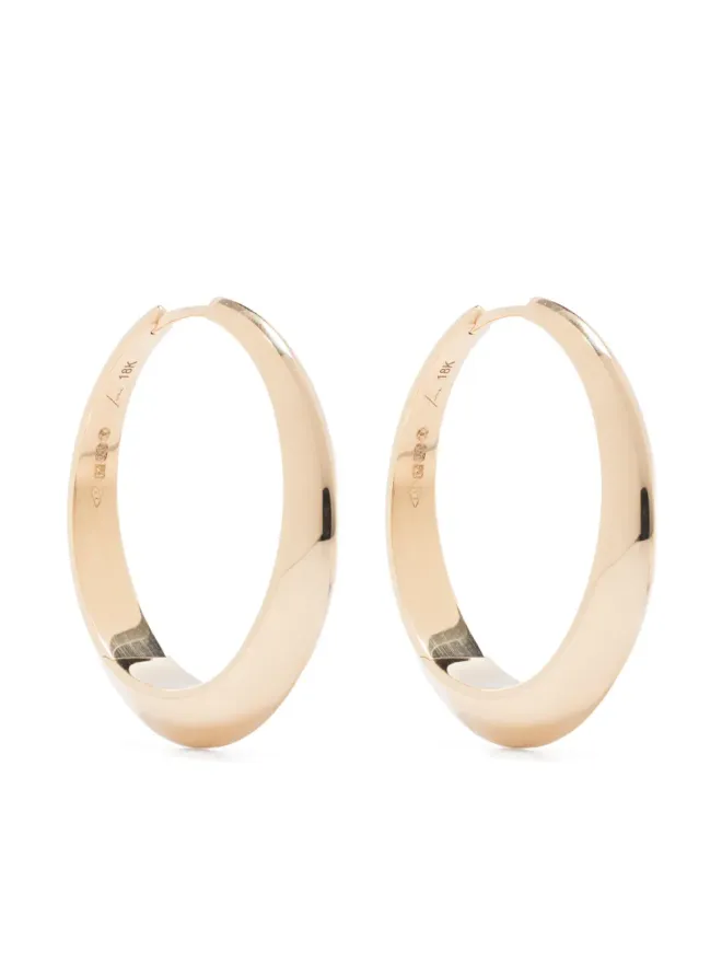 Lizzie Mandler Fine Jewelry Lizzie Mandler Fine Jewelry 18Kイエローゴールド 三日月形フープピアスの商品画像