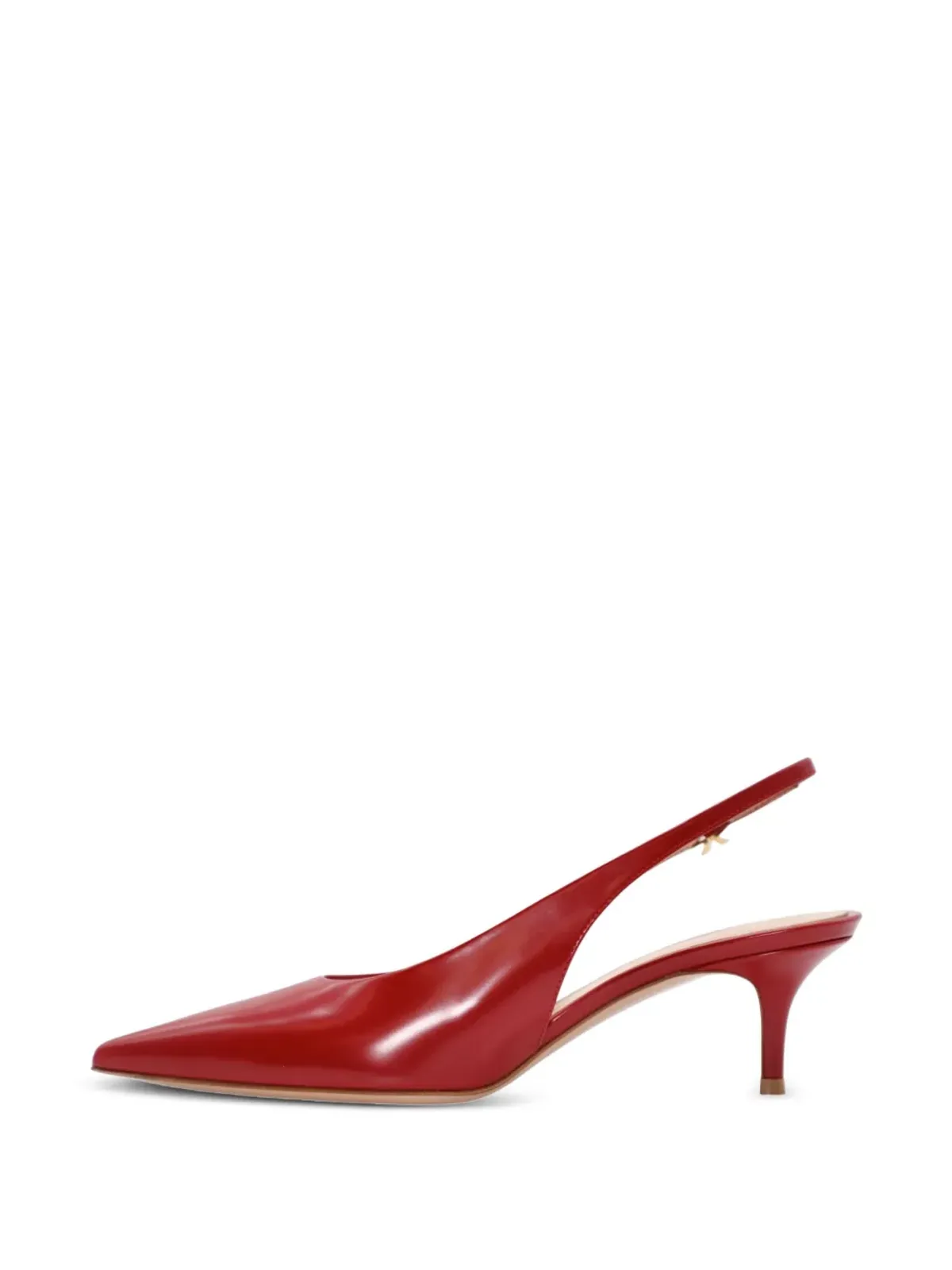 Gianvito Rossi レザー スリングバックパンプス - レッド - 画像3