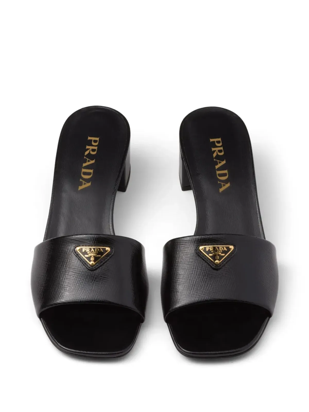 Prada ロゴアップリケ サンダル - 画像5