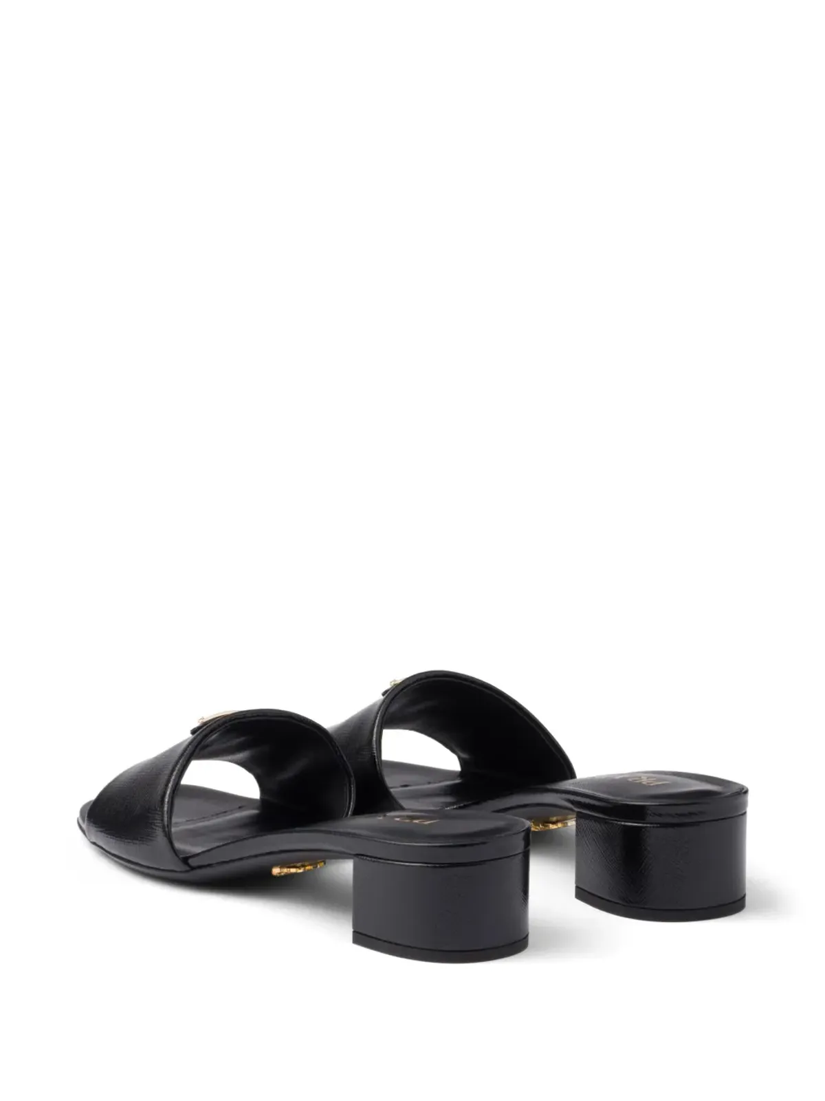 Prada ロゴアップリケ サンダル - 画像3